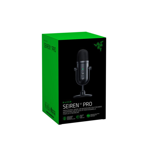 Microfono Gamer Razer Seiren V2 Pro Usb Black