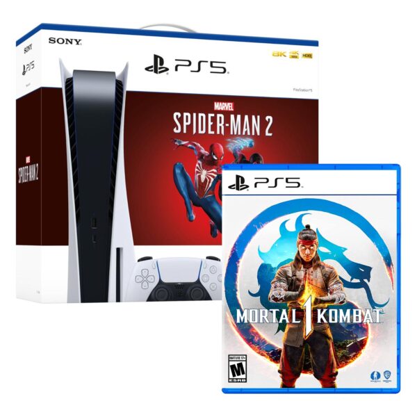 Consola PS5 Bundle Spiderman 2 + Mortal Kombat 1