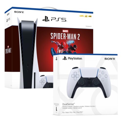 Consola PS5 Bundle Spiderman 2 + Mando PS5 Blanco