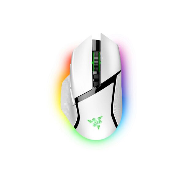 Mouse Gamer Razer Basilisk V3 Pro 30K Dpi Multi-Dispositivo 90H Wireless/Bt/Usb-C Switch Optico 9M Chroma White - Imagen 2