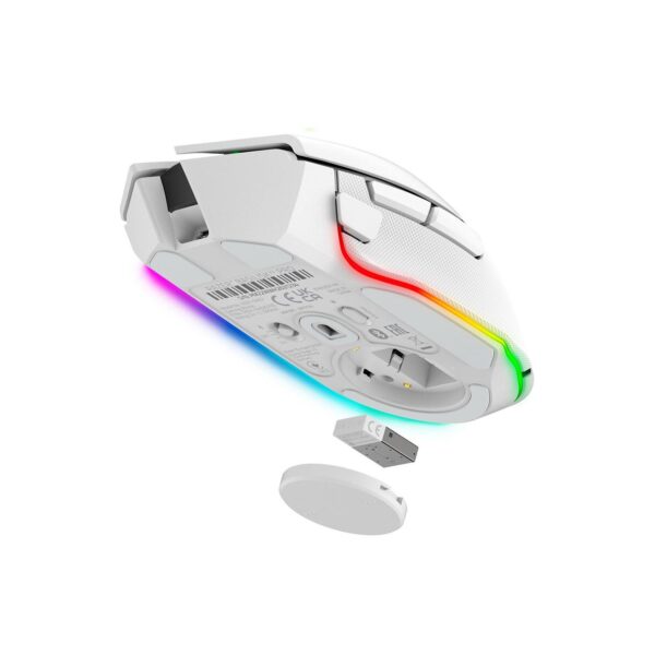 Mouse Gamer Razer Basilisk V3 Pro 30K Dpi Multi-Dispositivo 90H Wireless/Bt/Usb-C Switch Optico 9M Chroma White - Imagen 5