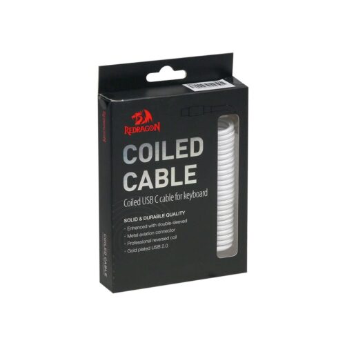 Cable Para Teclado Redragon Coiled A115W White