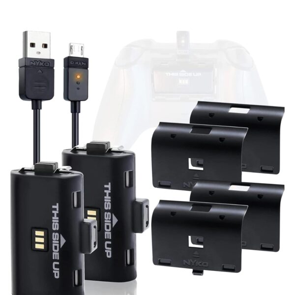Nyko Power Kit Plus Paquete De 2 Baterias Xbox Series X Xbox One Cable V8 - Imagen 2