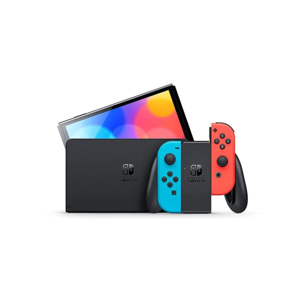 Consola Nintendo Switch Modelo Oled Neon + Mario Odyssey + Estuche Odyssey - Imagen 2
