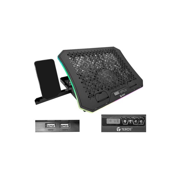 Cooler Teros Notebook TE7130N Compatibles Hasta 19" / 3 Fan De 11Cm - Imagen 4