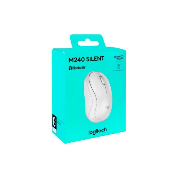 Mouse Logitech M240 Silent Wireless Bt White - Imagen 4