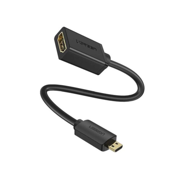Adaptador Ugreen Micro Hdmi Macho A Hdmi Hembra Cable 22Cm 20134 Black