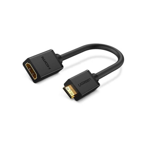 Adaptador Ugreen Mini Hdmi Macho A Hdmi Hembra Ultra Hd 4K Cable 22Cm Black - Imagen 3