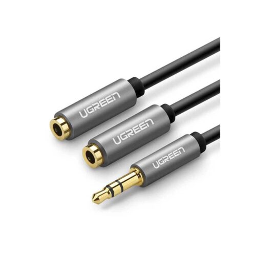 Adaptador Ugreen Divisor De Audio Jack 3.5Mm 0.2M 20Cm Black