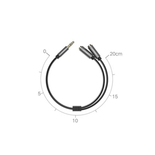 Adaptador Ugreen Divisor De Audio Jack 3.5Mm 0.2M 20Cm Black - Imagen 3