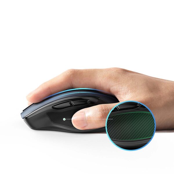 Mouse Inalámbrico Ugreen Mu006 Ergonómico 2.4G 4000Dpi Silence Design Black - Imagen 4