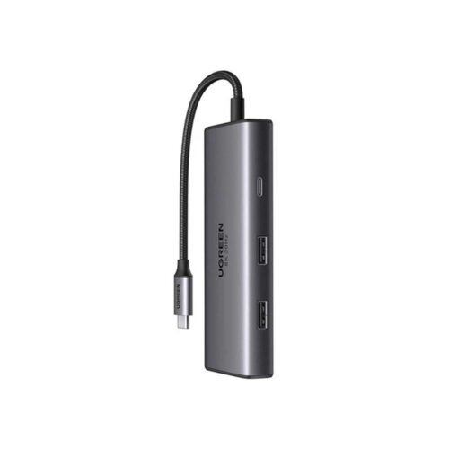 Hub Ugreen Revodok 206 Usb-C 6 In 1 Multifunction Adapter100W Cm498 Grey