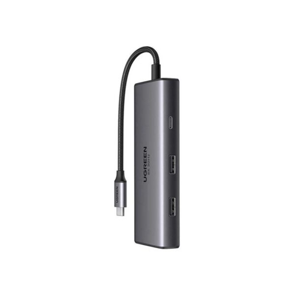 Hub Ugreen Revodok 206 Usb-C 6 In 1 Multifunction Adapter100W Cm498 Grey
