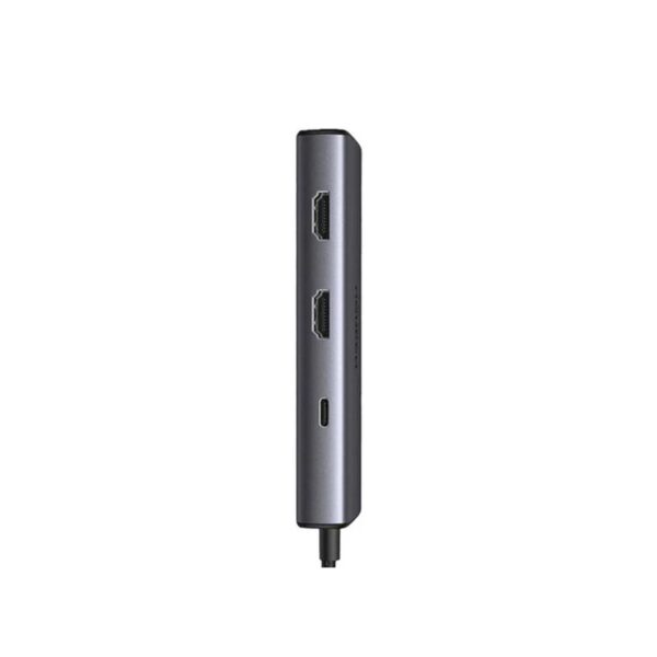 Hub Ugreen Revodok 206 Usb-C 6 In 1 Multifunction Adapter100W Cm498 Grey - Imagen 2