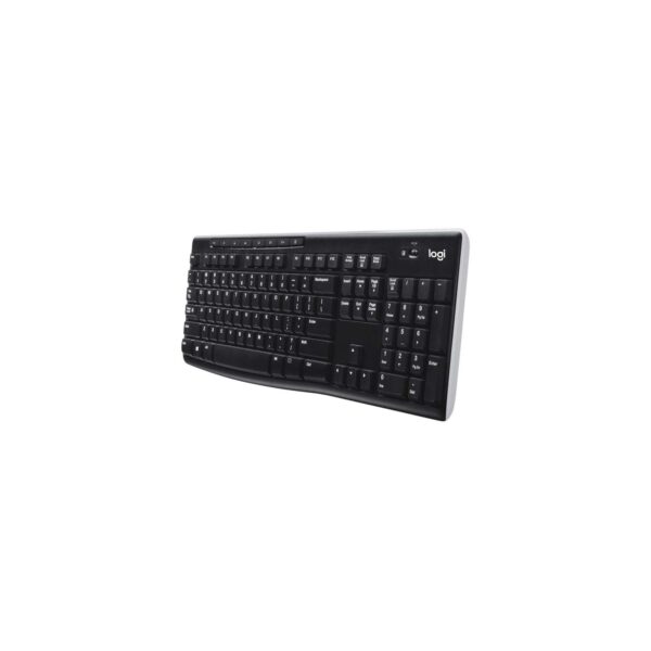 Teclado Logitech K270 Wireless Unifying Usb Sp Black - Imagen 2