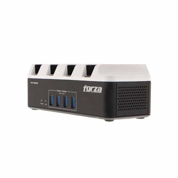 Supresor De Picos Forza Fsp-4412Usb 4 Tomas+4Ptos Usb White/Black - Imagen 3