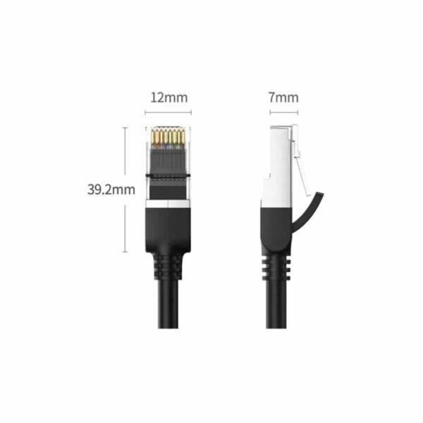 Cable Ugreen de Red Nw101 Cat6 Utp Lan Cable 24Awg Cu 15M 60818 Black - Imagen 2