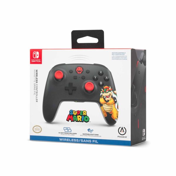 Mando Pro PowerA Wireless Nintendo Switch Bowser - Imagen 4