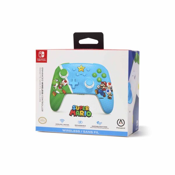 Mando Pro PowerA Wireless Nintendo Switch Mario Super Star Friends - Imagen 4