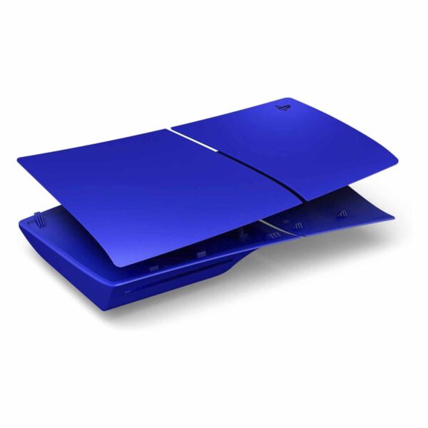 Cover Para Playstation 5 Slim Con Ranura De Disco Azul Cobalt - Imagen 2