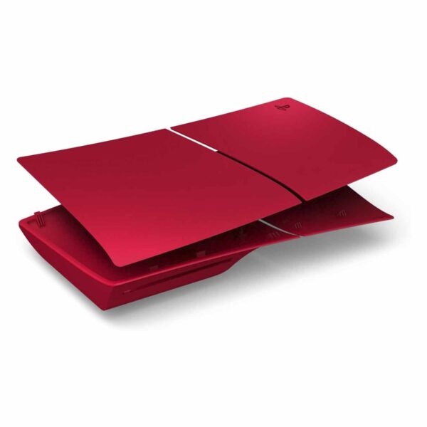 Cover Para Playstation 5 Slim Con Ranura De Disco Rojo Volcanico - Imagen 2