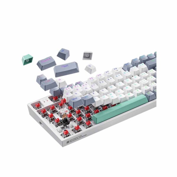 Teclado Gamer Machenike Mecánico K500 Sp Red Switch K500-B94 Rgb White - Imagen 3