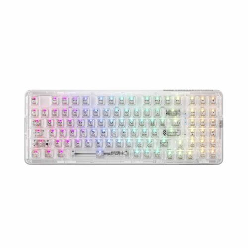 Teclado Gamer Mechanical Machenike K500F Switch Rgb White Outemu K500F-B94 Crystal Linear