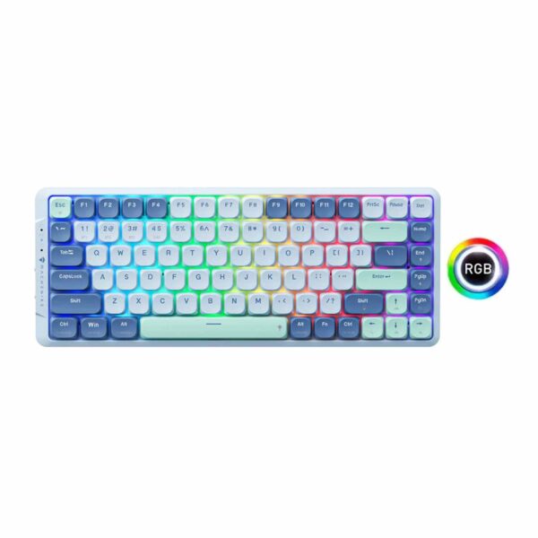 Teclado Gamer Machenike Air50-B80 Switch Red Outemu Rgb Indigo Grey Blue - Imagen 3