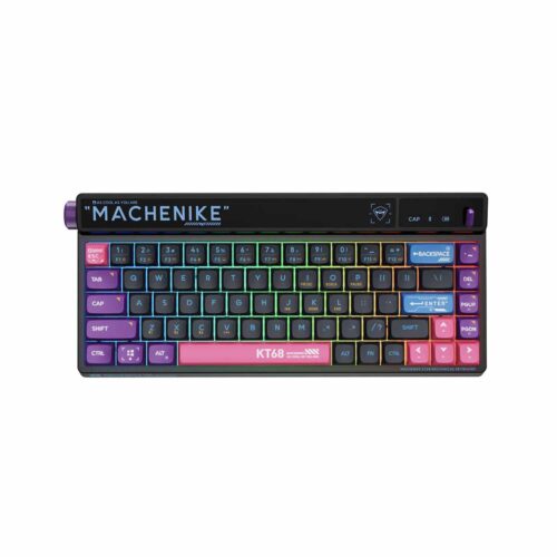 Teclado Gamer Machenike Mechanical Keyboard KT68 Black Kailk Box V2 Switch Red