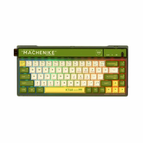 Teclado Gamer Machenike Mechanical Keyboard KT68 Green G Rule Red Switch