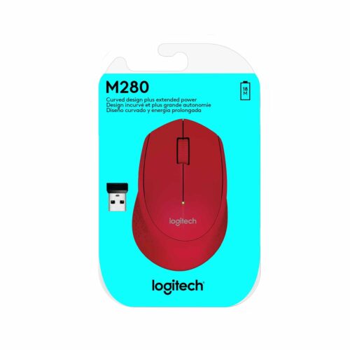 Mouse Logitech M280 Wireless Red