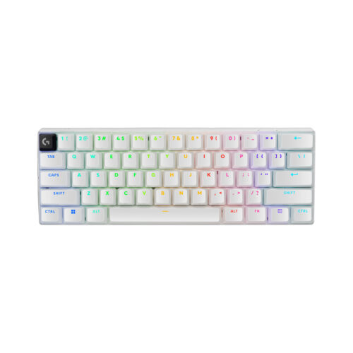 Teclado Gamer Logitech Pro X 60 Lightspeed Bt/Óptico/65 Hrs/Rgb White