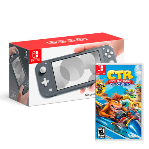 Consola Nintendo Switch Lite Gris + Crash Team Racing