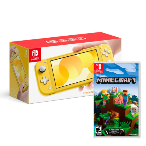 Consola Nintendo Switch Lite Amarillo + Minecraft