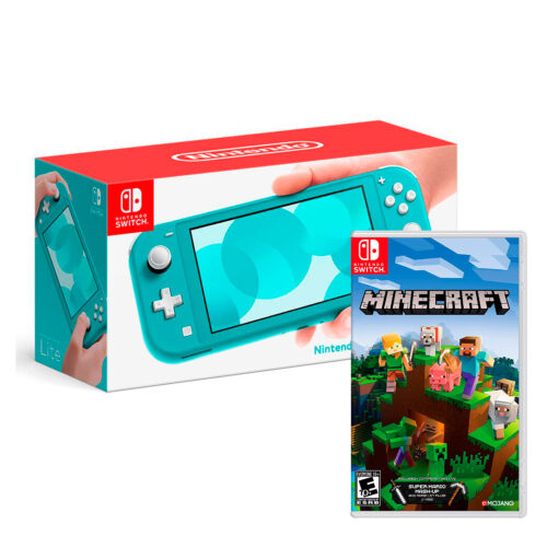 Consola Nintendo Switch Lite Turqueza + Minecraft