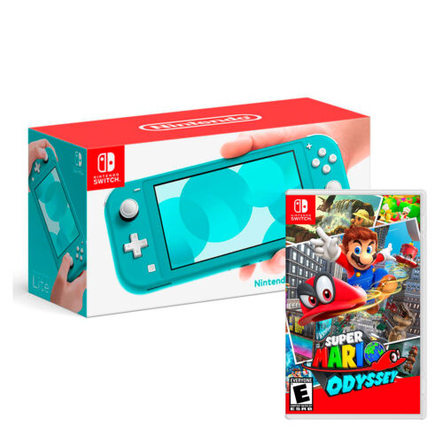 Consola Nintendo Switch Lite Turqueza + Super Mario Odyssey