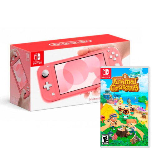 Consola Nintendo Switch Lite Coral + Animal Crossing