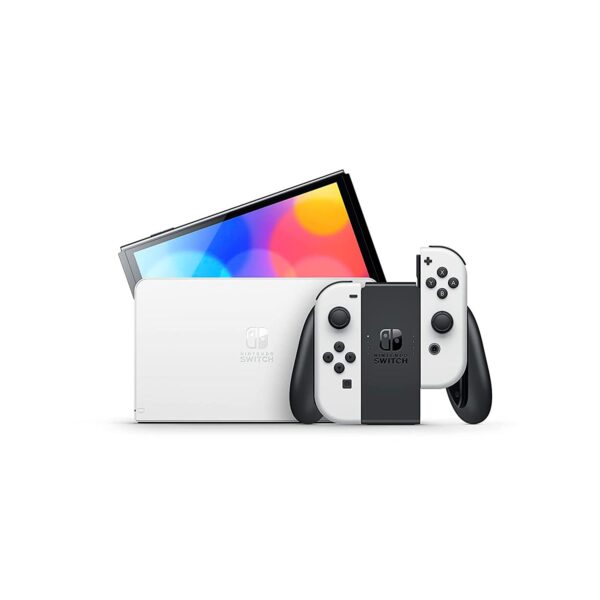 Consola Nintendo Switch Oled Blaco + Estuche Oled + Mario Strikers - Imagen 2