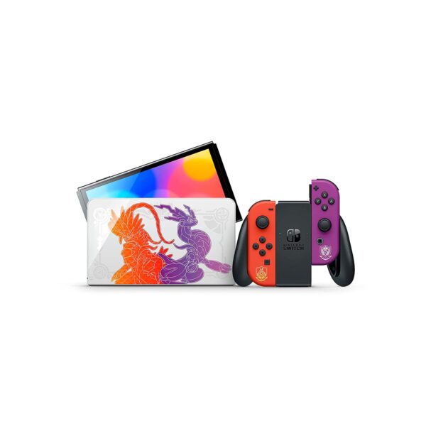 Consola Nintendo Switch Oled Edicion Scarlet & Violet + Pokemon Scarlet - Imagen 2