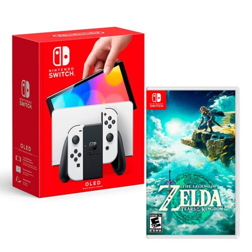 Consola Nintendo Switch Modelo Oled Blanco + The Legend Of Zelda Tears Of The Kingdom