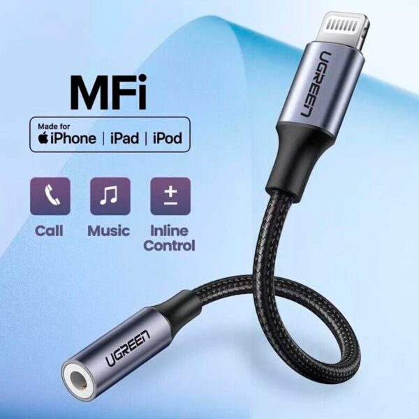 Adaptador Ugreen De Auriculares Mfi Lightning A 3.5Mm Para Iphone Us211 ( 30756 ) - Imagen 4