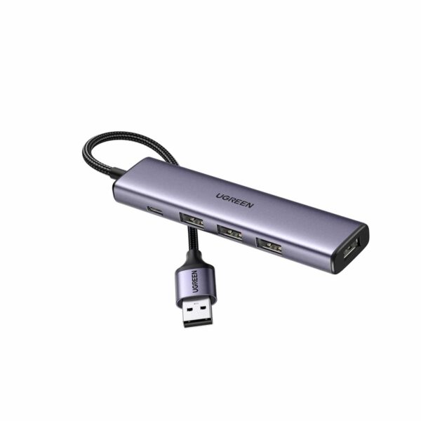 Adaptador Ugreen USB 3.0 Hub de 4 puertos USB de aluminio 20805 - Imagen 3
