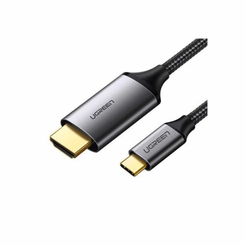 Adaptador UGREEN USB-C macho a HDMI macho 1.5M Gray Black Mm142-50570