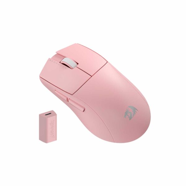Mouse Gamer Redragon K1Ng Pro (4K Hz) Wireless Pink - Imagen 2