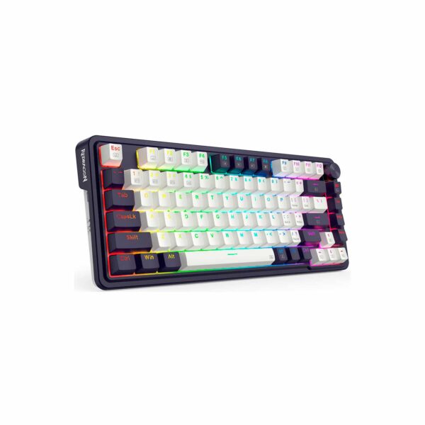 Teclado Gamer Redragon Ucal pro-Rgb Wireless English K673Wb White/Black - Imagen 2