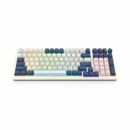 Teclado Gamer Redragon Eisa K686-Rgb-Pro Wireless English Wb White/Blue