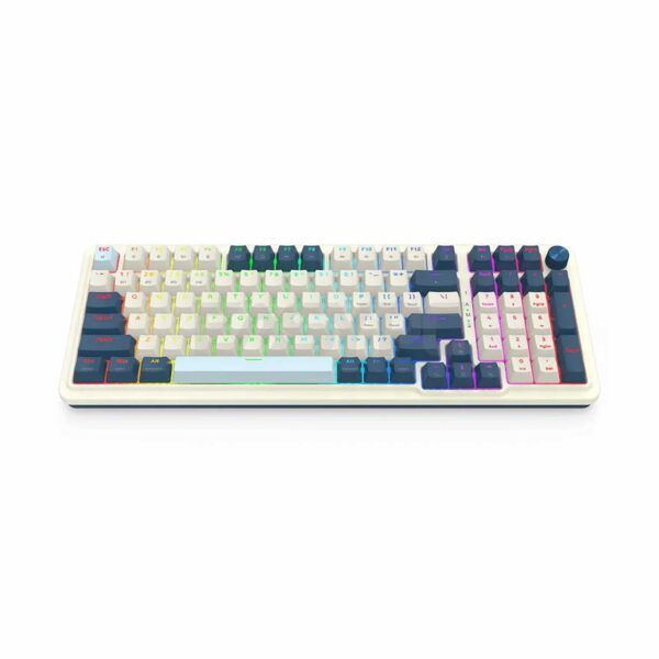 Teclado Gamer Redragon Eisa K686-Rgb-Pro Wireless English Wb White/Blue
