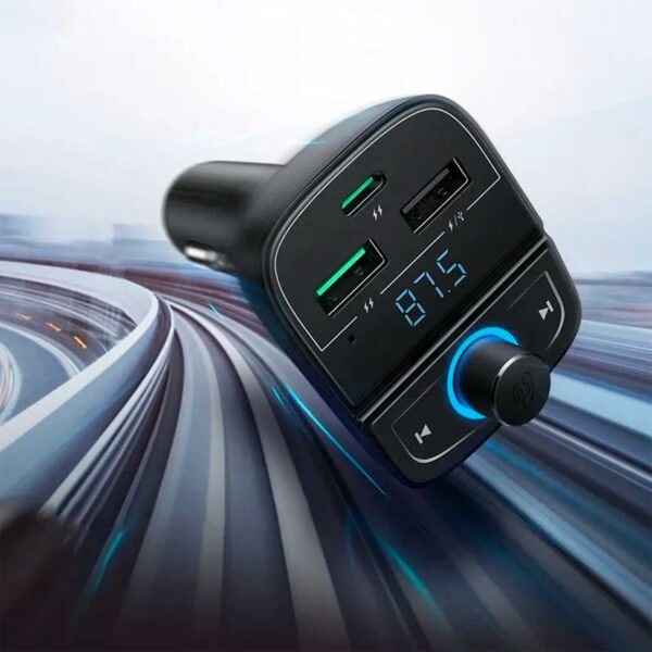 Adaptador Bluetooth Para Carro Ugreen Transmisor Fm Bluetooth Para Coche 80910 - Imagen 3