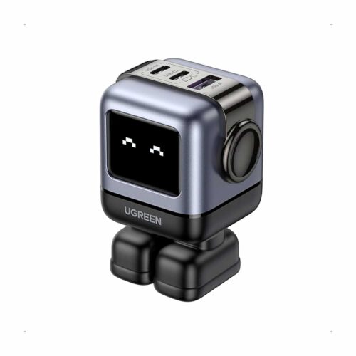 Cargador Ugreen Robot 65 Watts Tipo C Pantalla Led Carga Rapida Black 15570