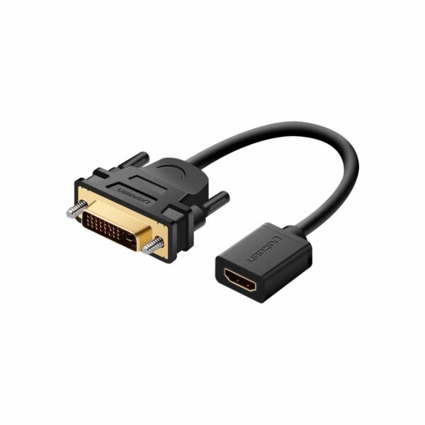 Cable Conector Ugreen DVI 24+1 A HDMI cable 22 cm Black 20118